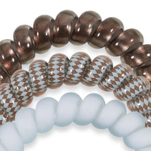 Load image into Gallery viewer, Truly Taupe Teleties Large 3-Pack Hair Ties