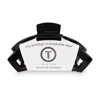 Teleties Open Medium Hair Clip- Jet Black