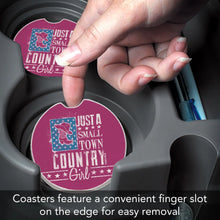 Load image into Gallery viewer, Country Girl Absorbent Stone Car Coaster 1 Pk