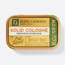 Load image into Gallery viewer, Duke Cannon Solid Cologne – Bourbon | Oak Barrel Men’s Solid Cologne