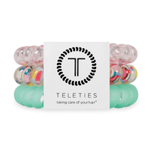 Load image into Gallery viewer, Spring Splash Teleties Large 3-Pack Hair Ties