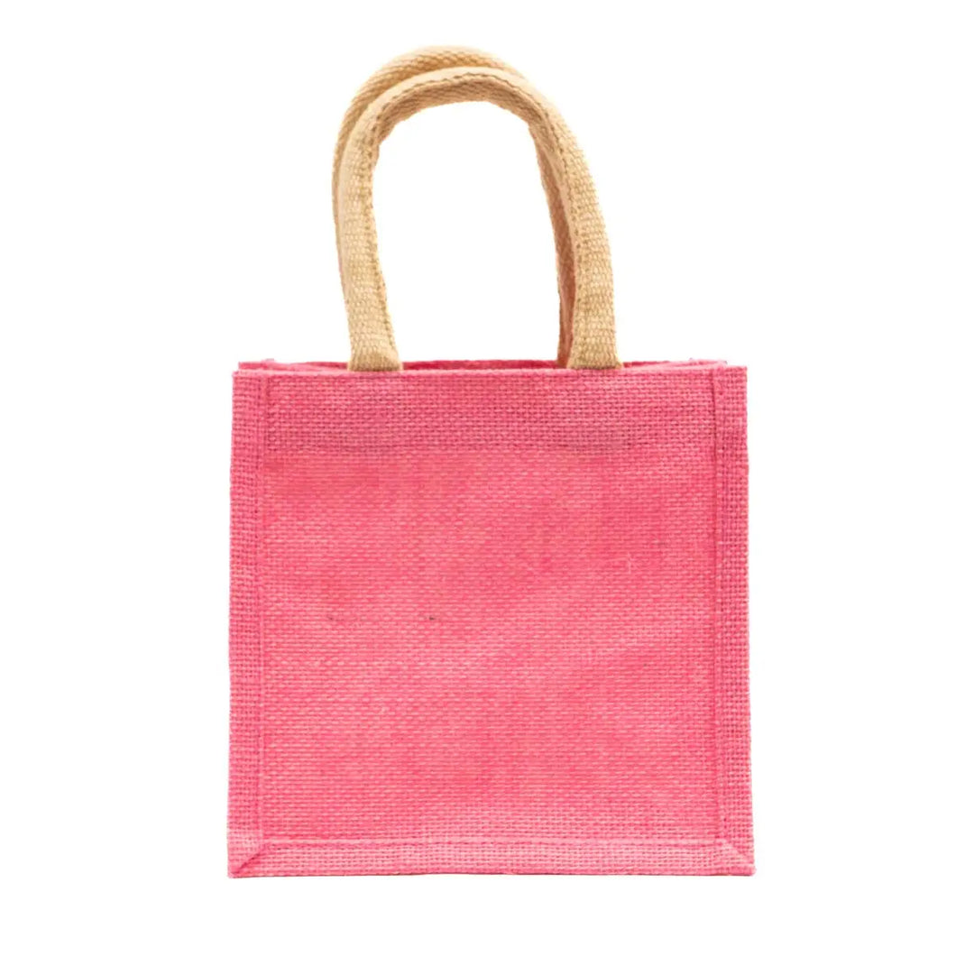Pink Gift Tote 7x7x5