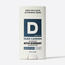Load image into Gallery viewer, Duke Cannon Air Defense Active Deodorant – Midnight Swim | Aluminum Free