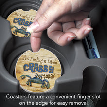 Load image into Gallery viewer, A Little Crabby Absorbent Stone Car Coaster 1 Pk