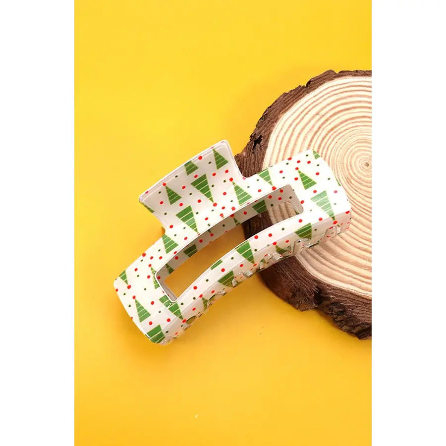 Christmas Tree Hair Clip 4x2.5