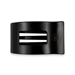 Teleties Medium Flat Rectangle Hair Clip-  Jet Black