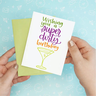Dirty Martini Happy Birthday Card