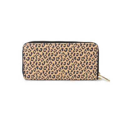 Kedzie Leopard Patterned Eclipse Zip-Around Clutch