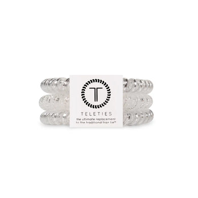 Silver Slay Teleties Small 3-Pack Hair Tie