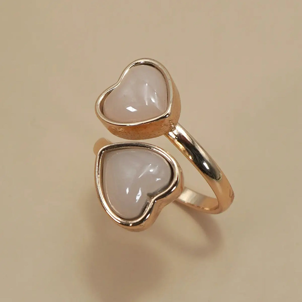 Double Heart Ring