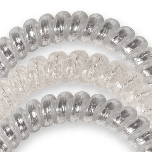 Silver Slay Teleties Small 3-Pack Hair Tie