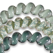 Load image into Gallery viewer, Sage Swirl Teleties Large 3-Pack Hair Ties