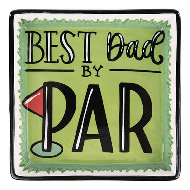 Best Dad By Par Trinket Tray