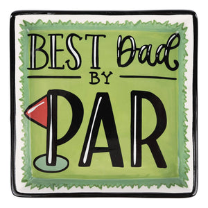 Best Dad By Par Trinket Tray