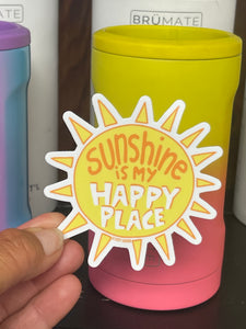 Sunshine Is My Happy Place Vinyl Sticker