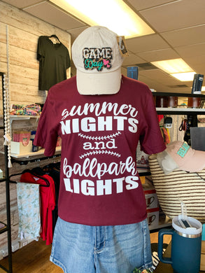 Summer Nights and Ballpark Lights Tee