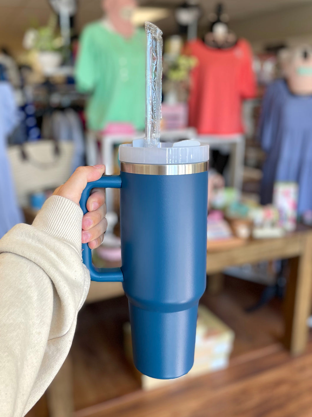 Blue 40 oz Stainless Steel Tumbler