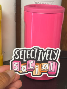 Selectively Social Vinyl Sticker