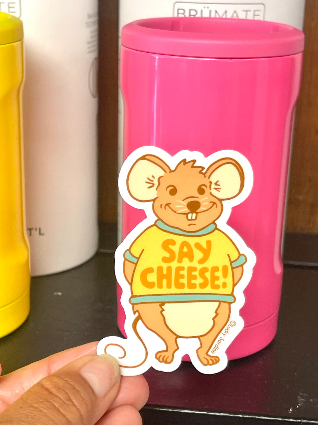 Say Cheese Vinyl Sticker
