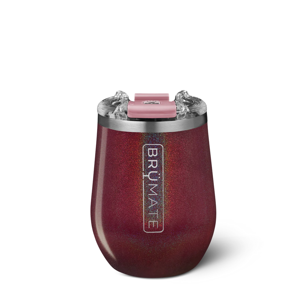 Glitter Merlot Brumate Uncork'd XL 14oz Wine Tumbler