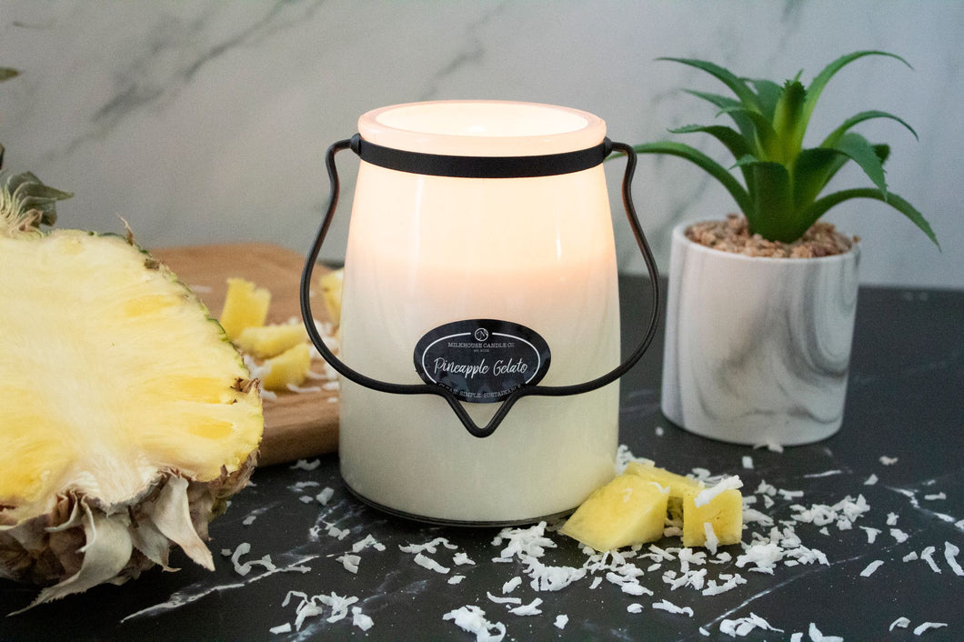 Pineapple Gelato - 22-Ounce Butter Jar Candle