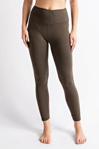 Buttery Soft Full Length Leggings in- Olive