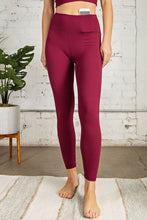 Load image into Gallery viewer, Buttery Soft Full Length Leggings in Maroon