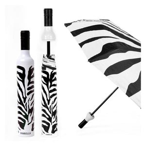 Zebra Print Bottle Umbrella