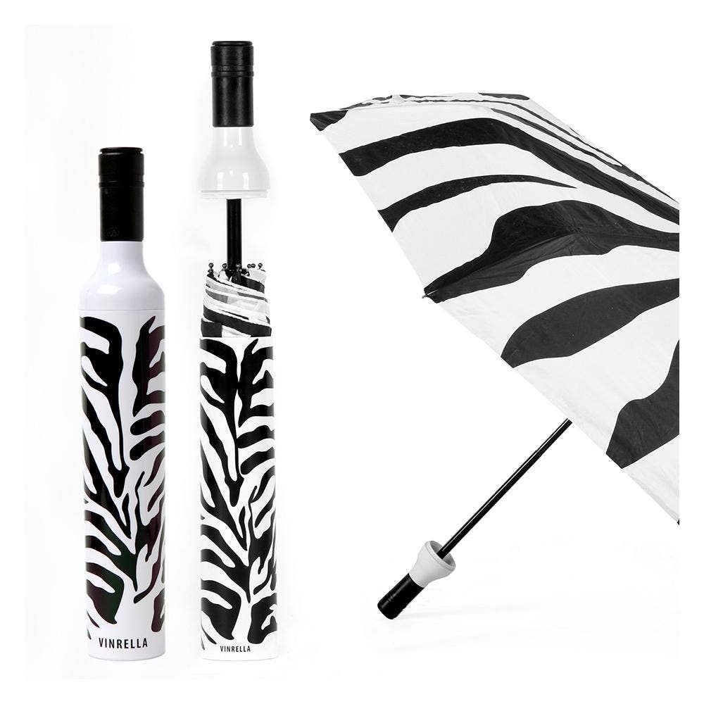 Zebra Print Bottle Umbrella