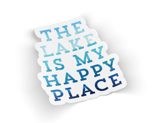 The Lake Is My Happy Place Sticker