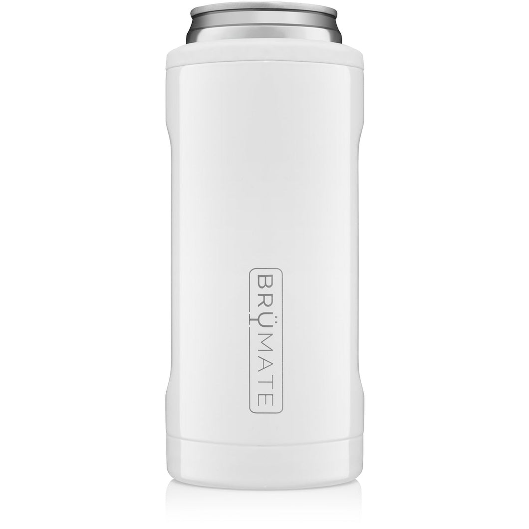 Ice White Brumate Hopsulator Slim 12oz Slim Cans