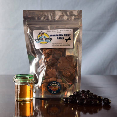Doggie Treats- Blueberry Dirty Paws 12oz