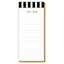 Load image into Gallery viewer, Black and White Stripe To Do List