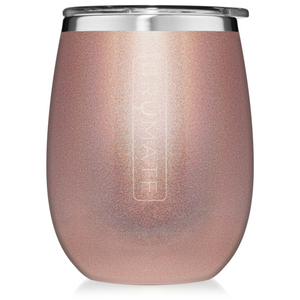 Glitter Rose Gold Brumate Uncork'd XL 14oz Wine Tumbler