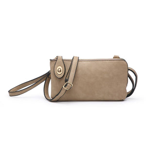 Kendall Crossbody/Wristlet- Taupe