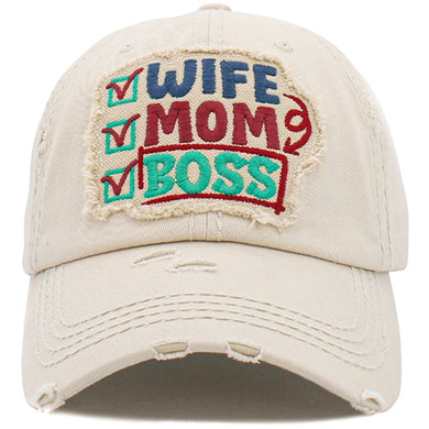 Wife Mom Boss Baseball Cap