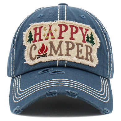 Happy Camper Baseball Cap