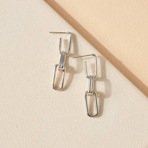 Chain Link Dangling Earrings
