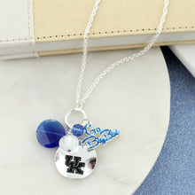 Load image into Gallery viewer, Kentucky Logo Disc &amp; Slogan Cluster Convertible Necklace