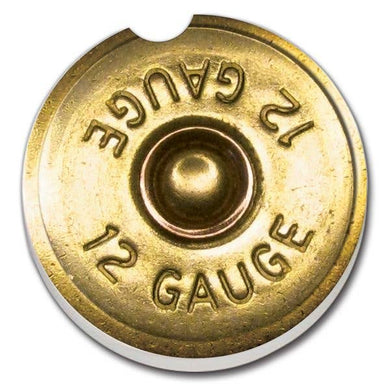 Shotgun Shell Absorbent Stone Car Coaster 1 PK