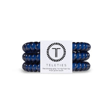 Load image into Gallery viewer, Nantucket Navy Teleties Small 3-Pack Hair Tie