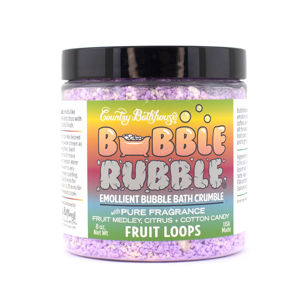 Bubble Rubble Emollient Bubble Bath Crumbles-Fruit Loops