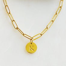 Load image into Gallery viewer, Linked Chain Initial Charm Bracelets