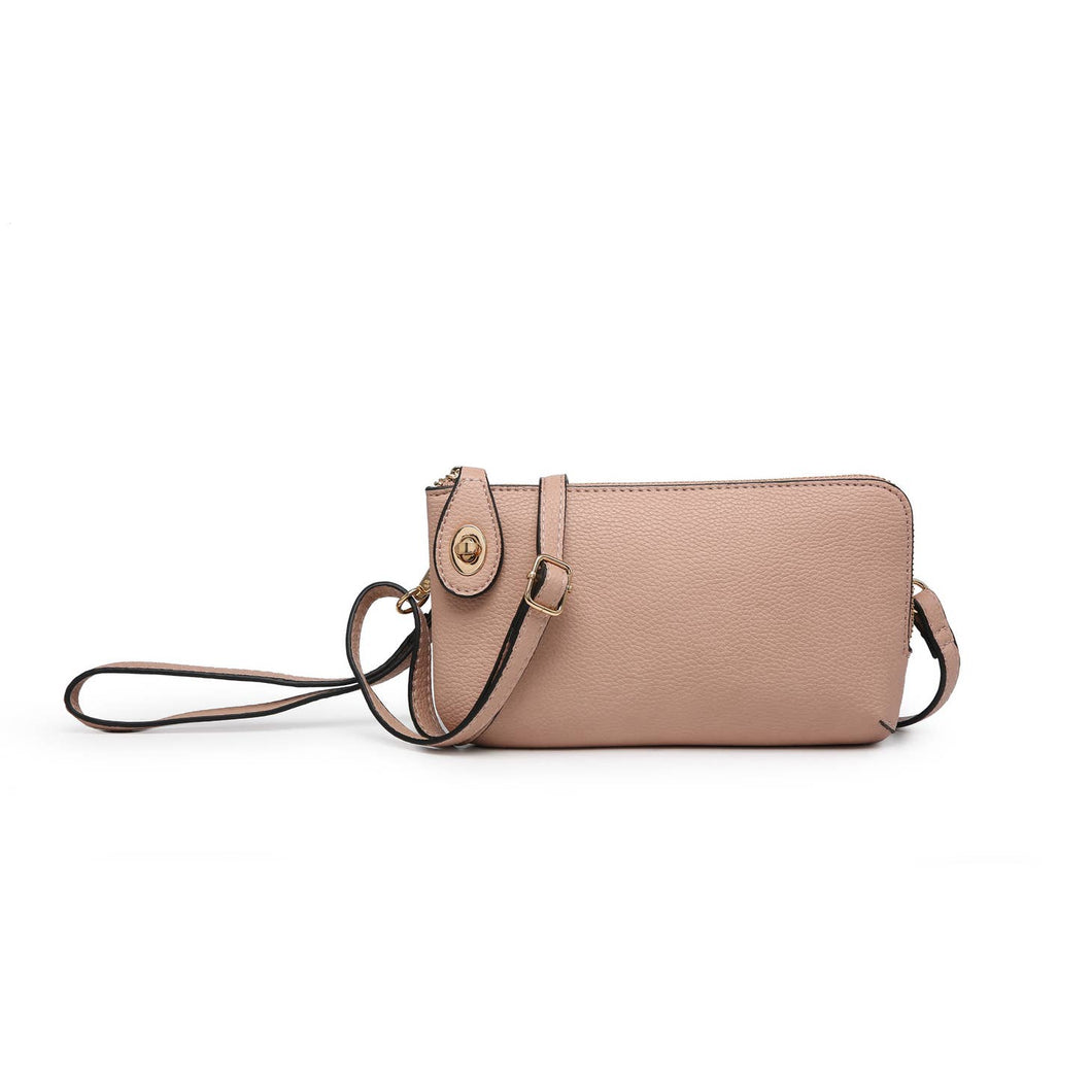 Kendall Crossbody/Wristlet- Nude