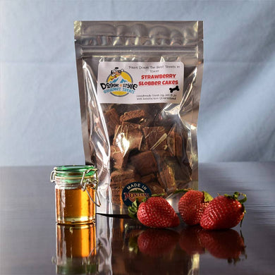Doggie Treats- Strawberry Slobber Cakes 12oz