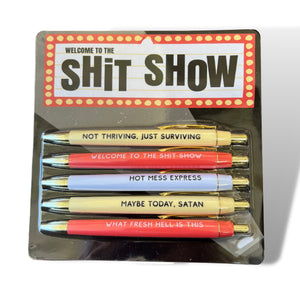 Welcome to The Shit Show Pen Set (funny)