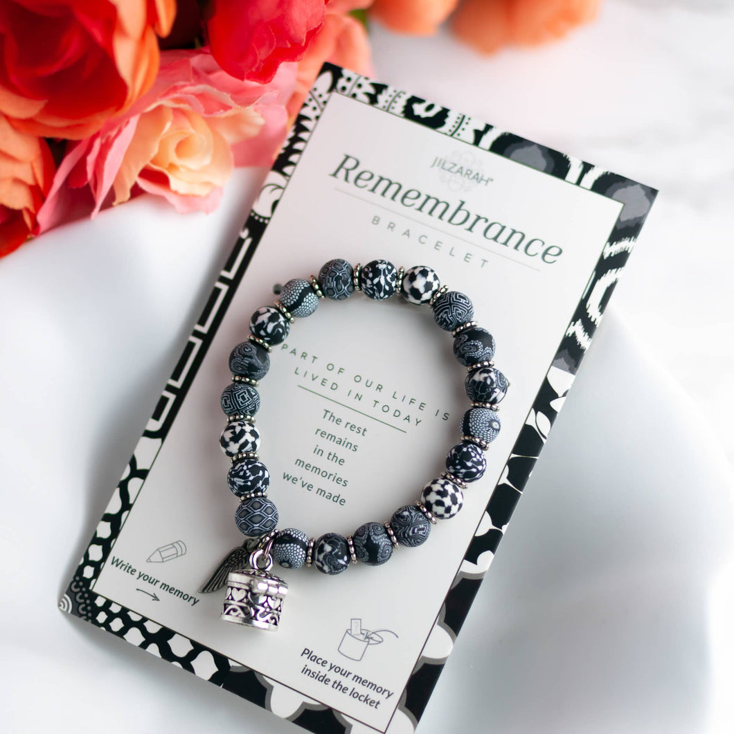 Black White Remembrance Bracelet