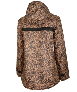 Ladies Charles River Rain Jacket in Animal Print