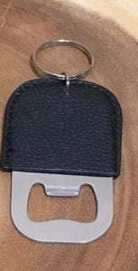 Vegan Leather Keychain Bottle Opener in 2 Colors