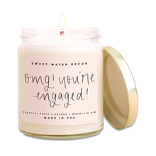 Load image into Gallery viewer, OMG! You&#39;re Engaged! Soy Candle - 9 oz - Island Air